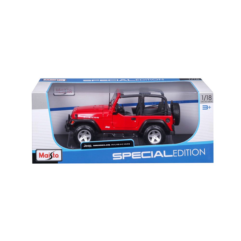 MAISTO SP EDITION Αυτοκίνητο Jeep Wrangler Rubicon 1:18 κόκκινο