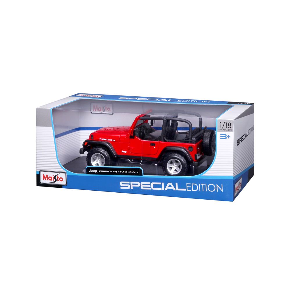 MAISTO SP EDITION Αυτοκίνητο Jeep Wrangler Rubicon 1:18 κόκκινο