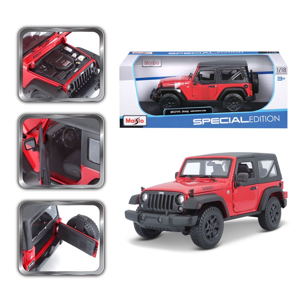 MAISTO SP EDITION Αυτοκίνητο 2014 Jeep Wrangler 1:18 κόκκινο