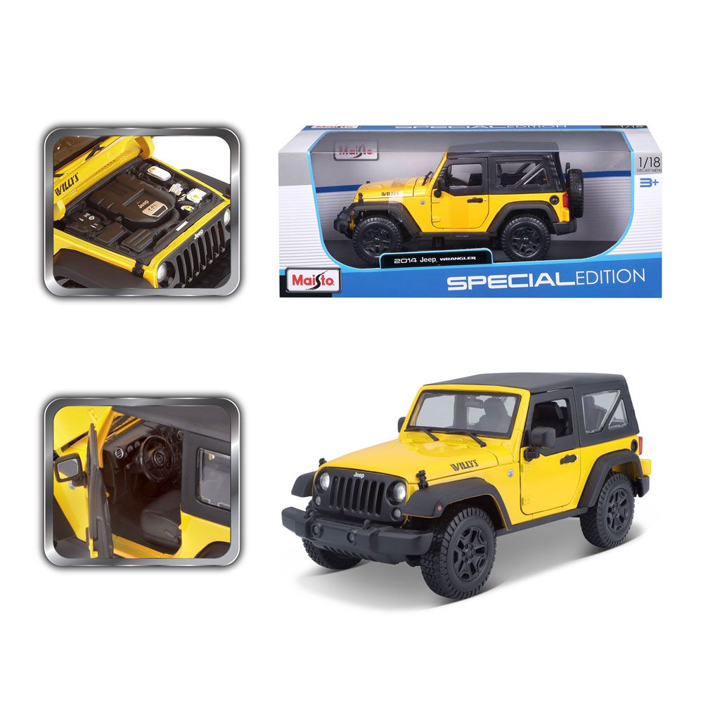 MAISTO SP EDITION Αυτοκίνητο 2014 Jeep Wrangler 1:18 Κίτρινο