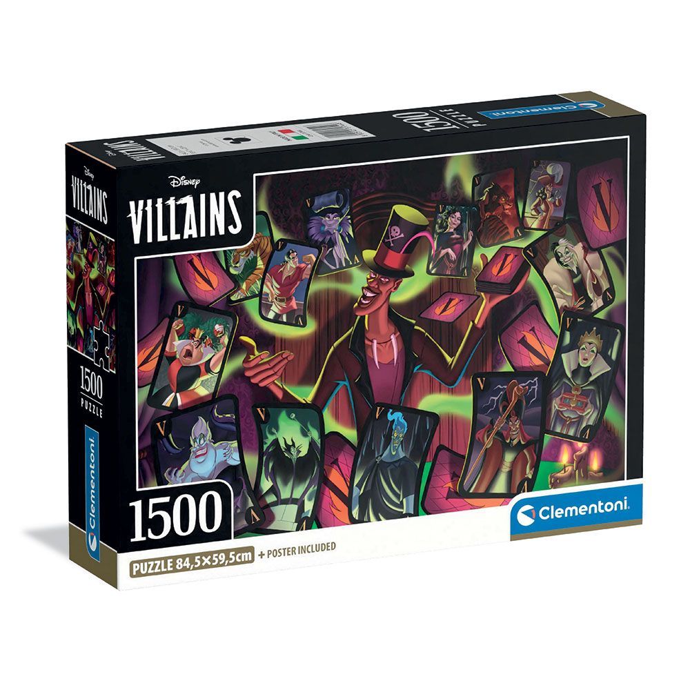 CLEMENTONI 1500h. Παζλ Disney Villains