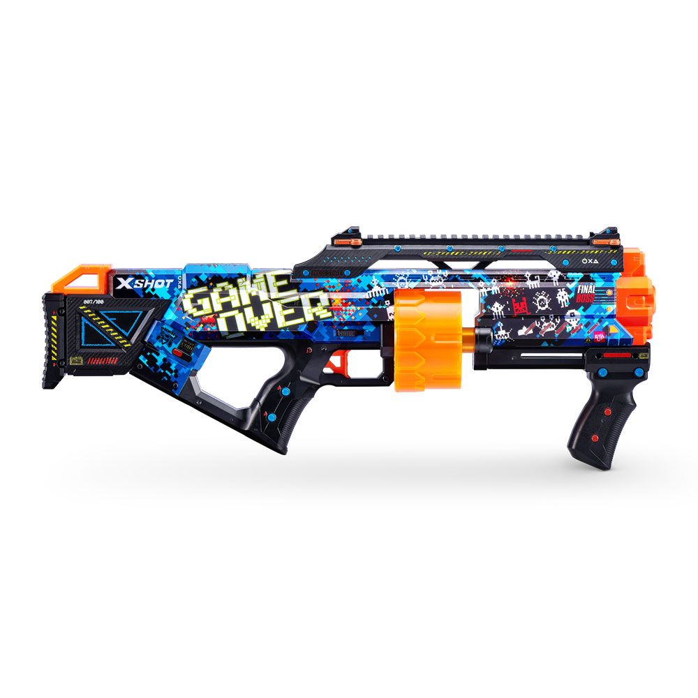 X Shot SKINS Last Stand Mega Blaster Drum με 16 μαλακά βέλη