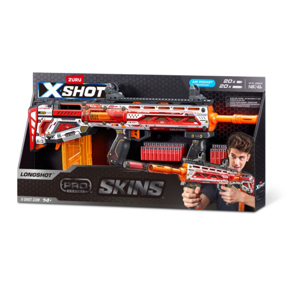 X Shot PRO SKINS Μαλακή βολή με βελάκια Longshot