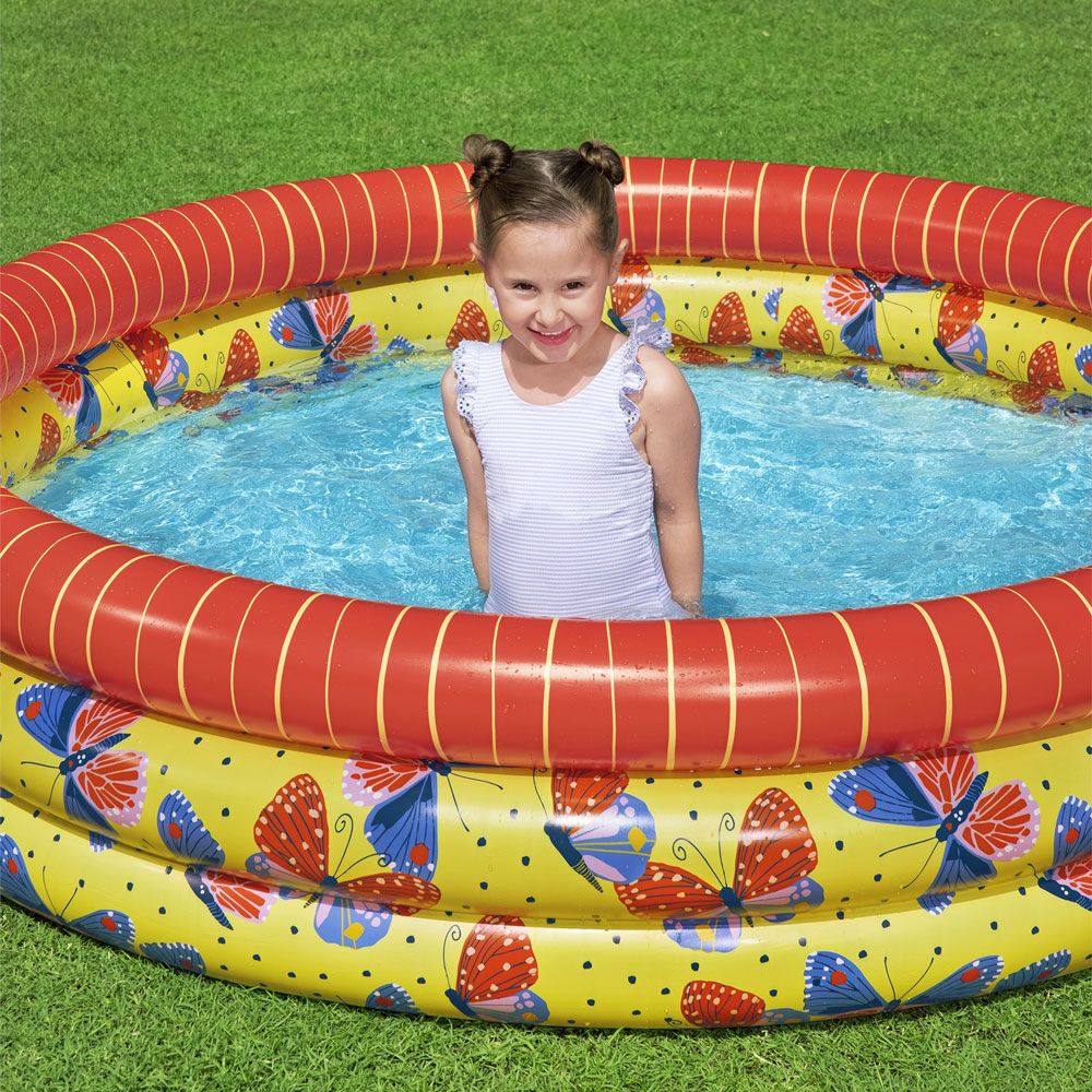BESTWAY Φουσκωτή πισίνα Πανέμορφες πεταλούδες 168x38cm.