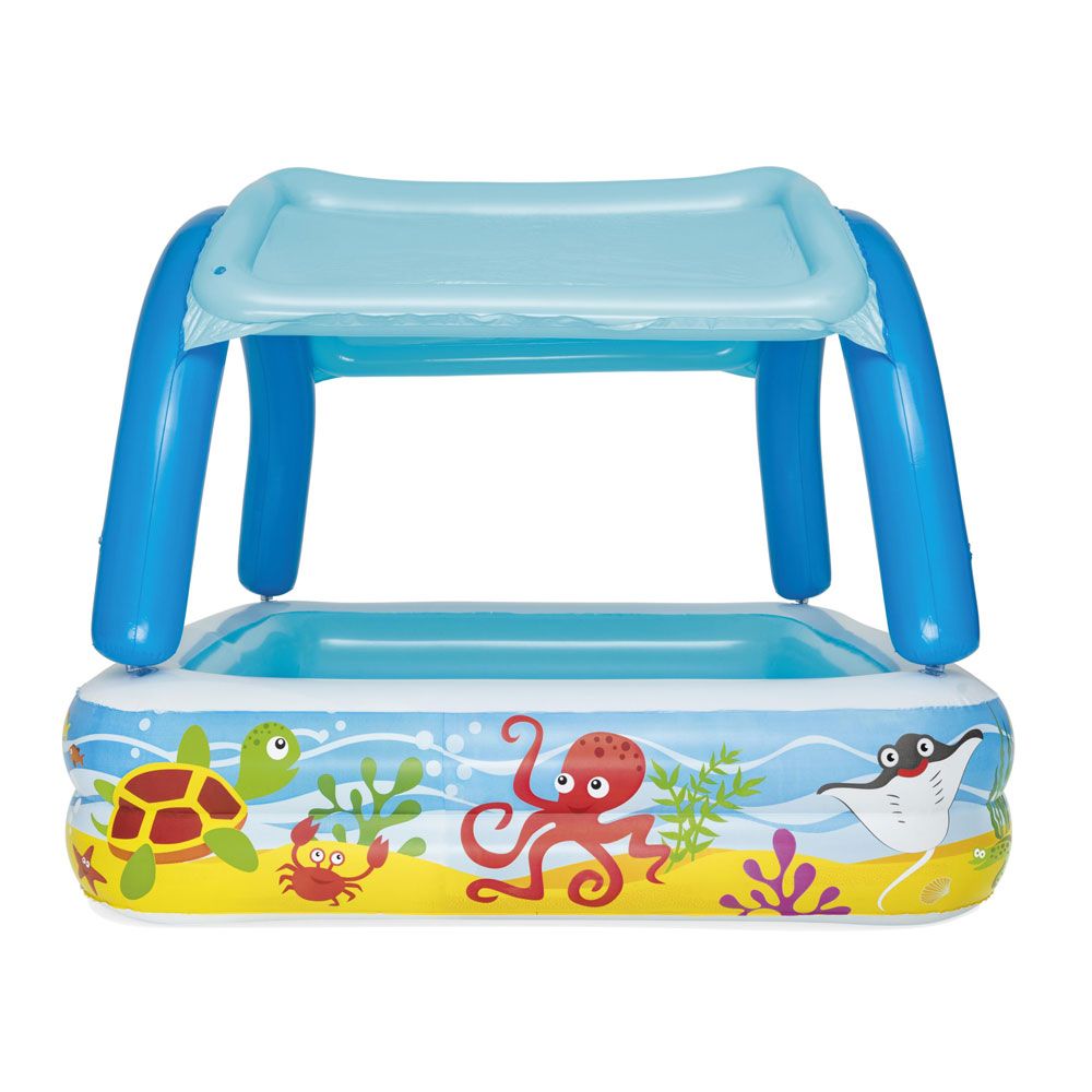 BESTWAY Φουσκωτή πισίνα με στέγαστρο 140x140x114 cm.
