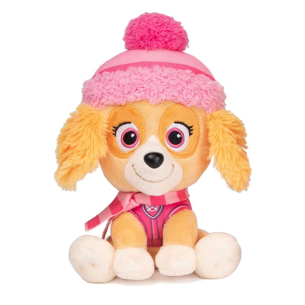 Λούτρινο κουτάβι Paw Patrol με καπέλο και κασκόλ 15 εκ.