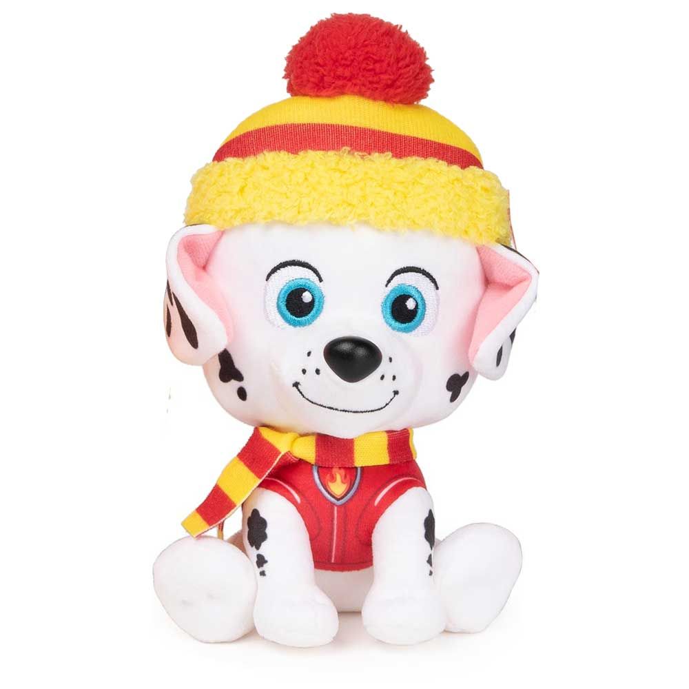 Λούτρινο κουτάβι Paw Patrol με καπέλο και κασκόλ 15 εκ.