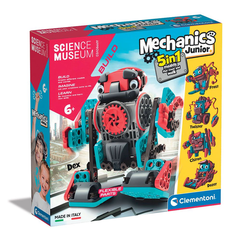 CLEMENTONI Μηχανικός Κατασκευαστής 5 σε 1 για το Μουσείο Επιστημών
