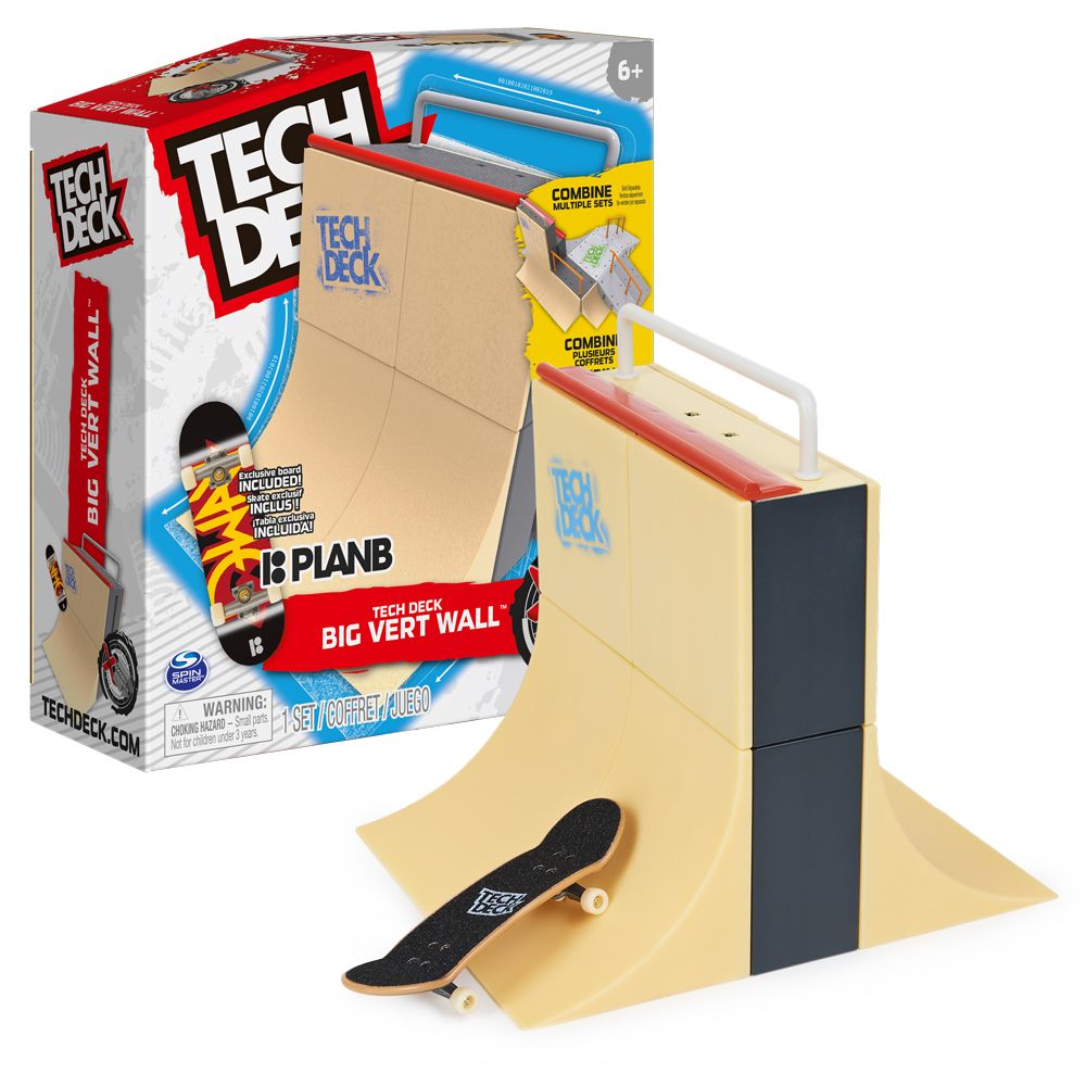 TECH DECK Ramp X-Connect Κάθετος τοίχος με μίνι skateboard