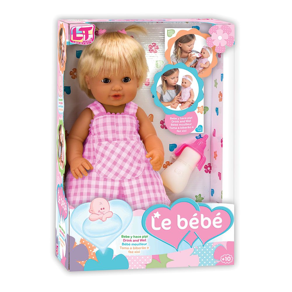 LT Squealing κούκλα με μαλλιά LE PETIT BEBE