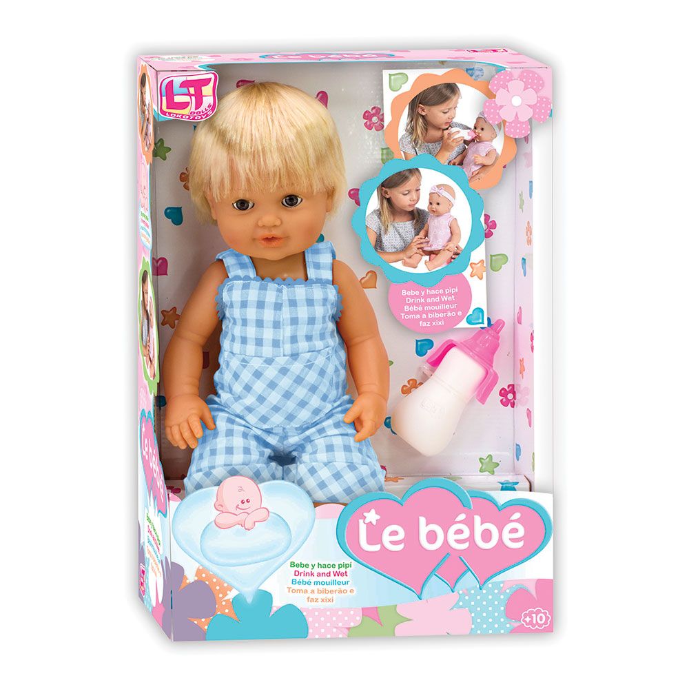 LT Squealing κούκλα με μαλλιά LE PETIT BEBE