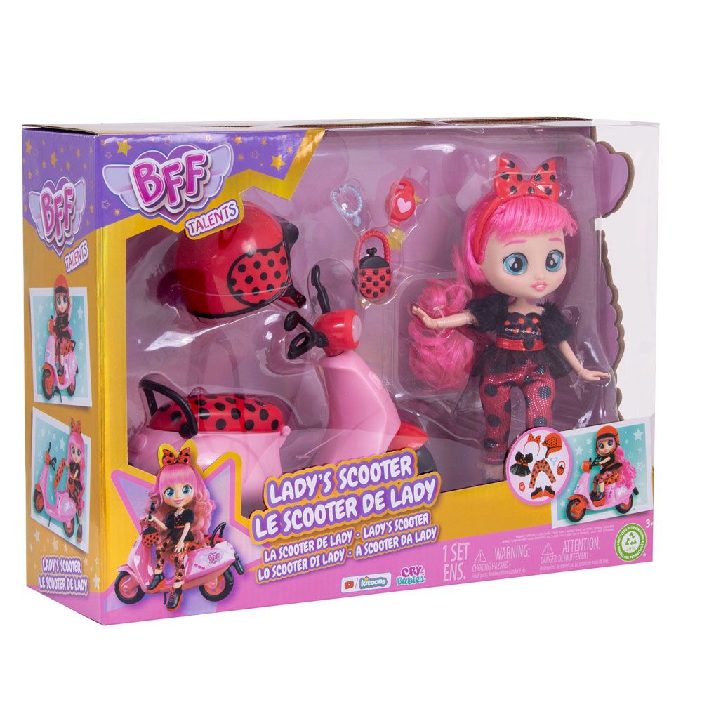 IMC BFF Talents Lady Doll με σκούτερ