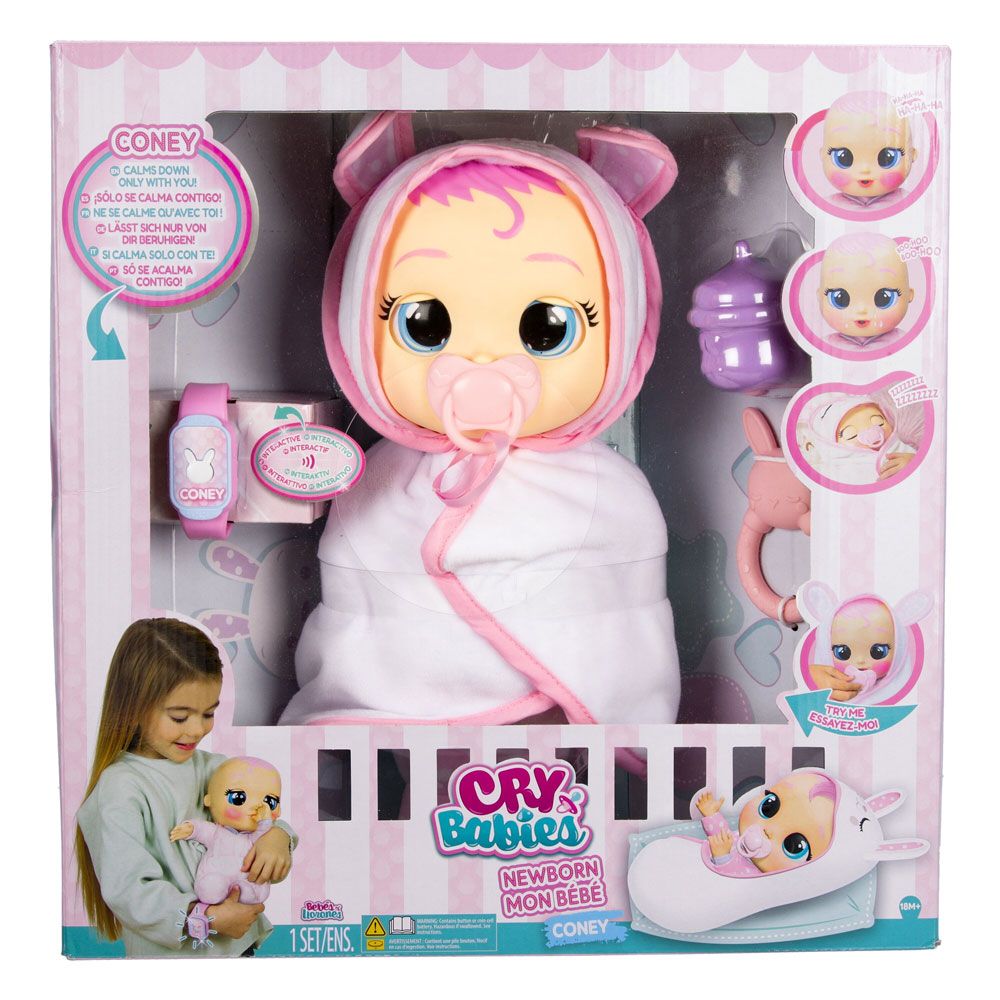 IMC Doll CRYBABIES Newborn Baby Coney