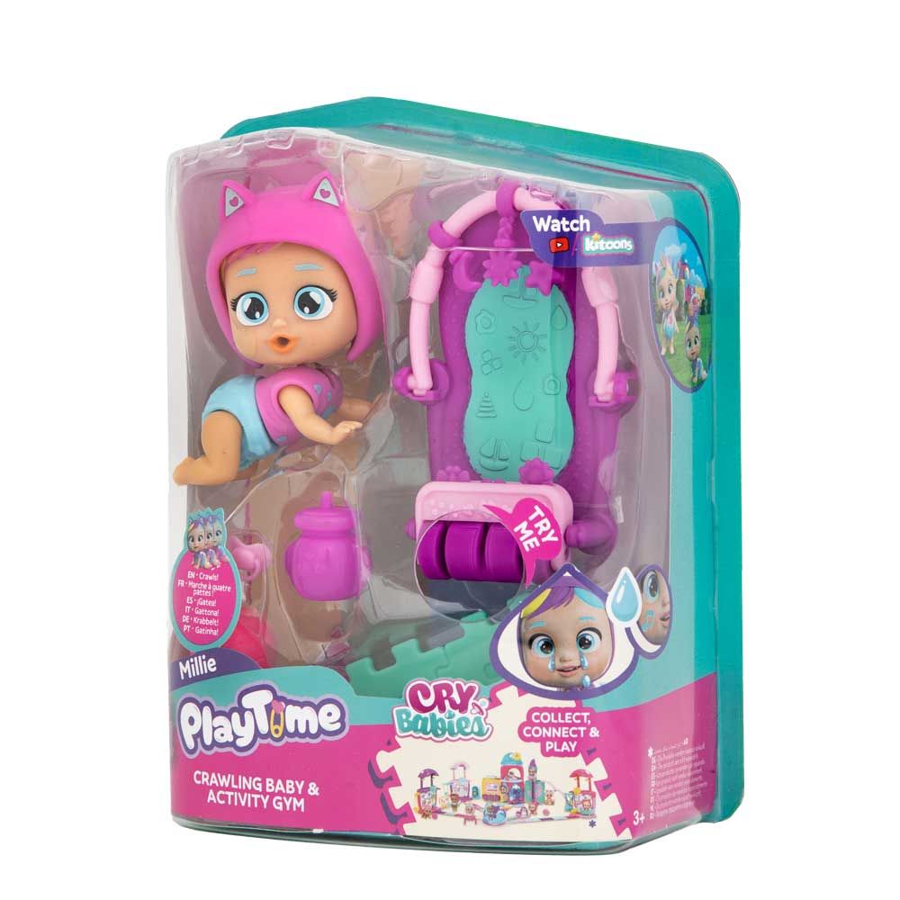 Κούκλα IMC CRYBABIES με ενεργητική γυμναστική Millie PLAY TIME