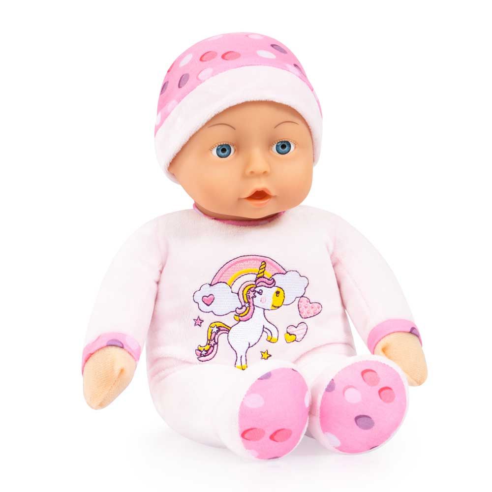 Κούκλα Bayer μαλακό σώμα 30 cm. Το πρώτο μου μωρό Unicorn Onesie