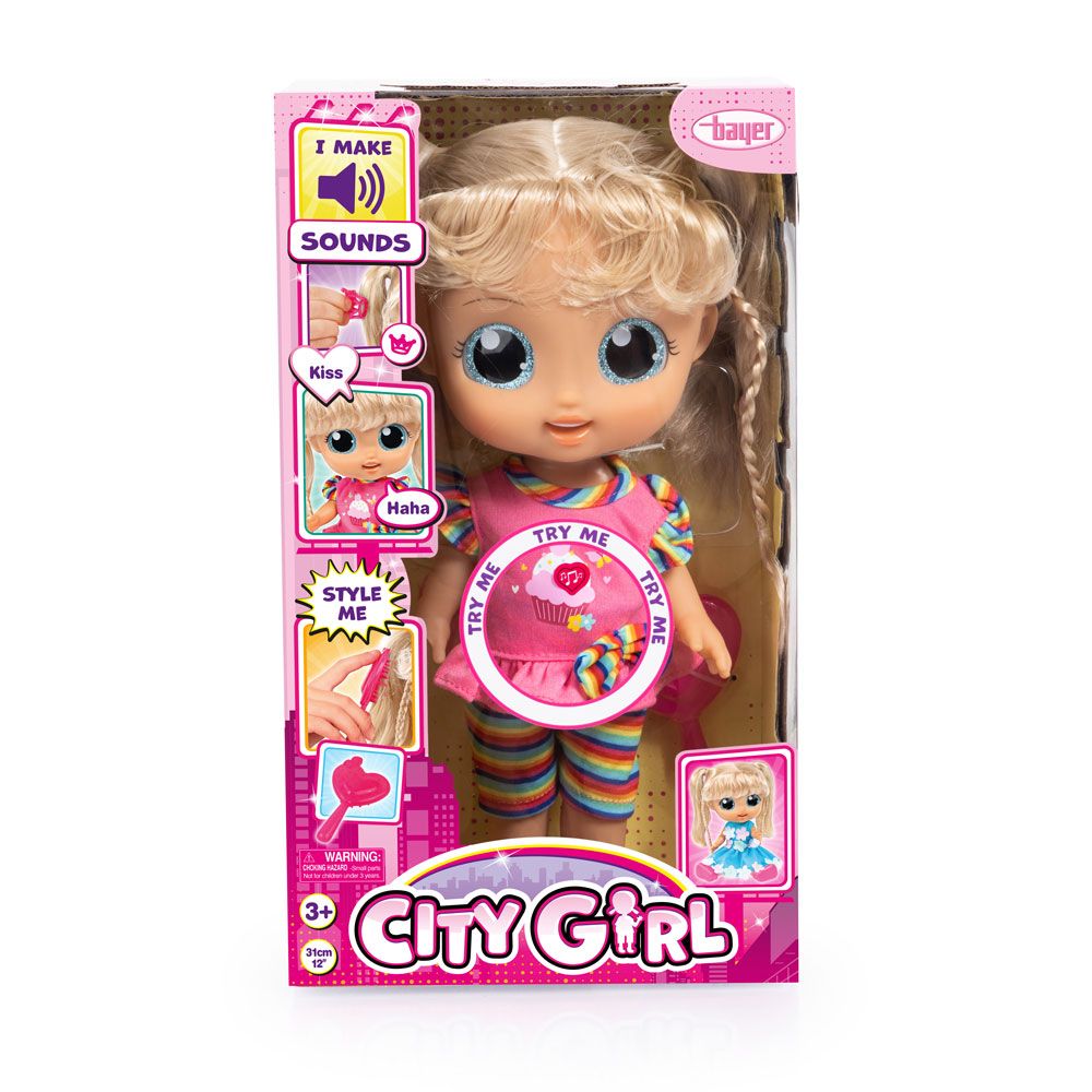 BAYER Doll City Girl Candy 31εκ. με ήχους