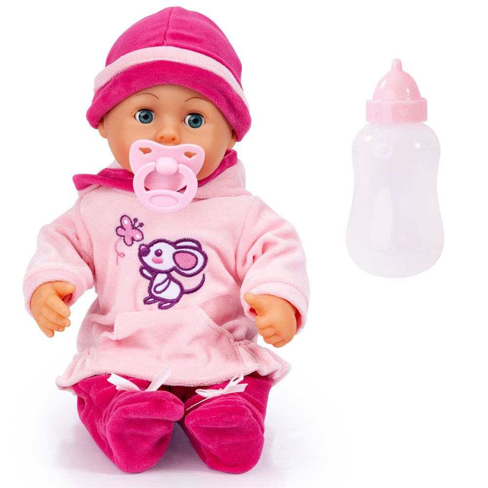 BAYER Doll Baby My First Words 38εκ. Φόρεμα με Michele