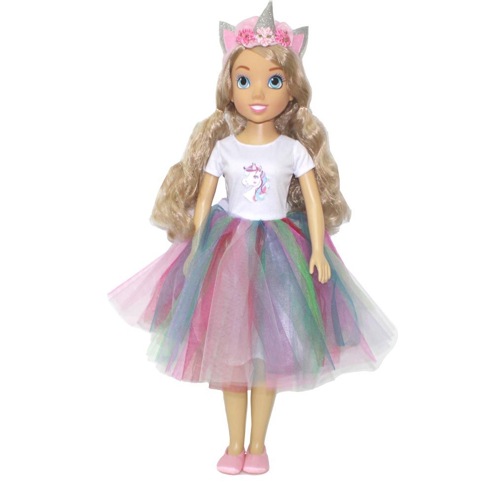 MY LOVELY DOLL Κούκλα με μονόκερο φόρεμα 80εκ.