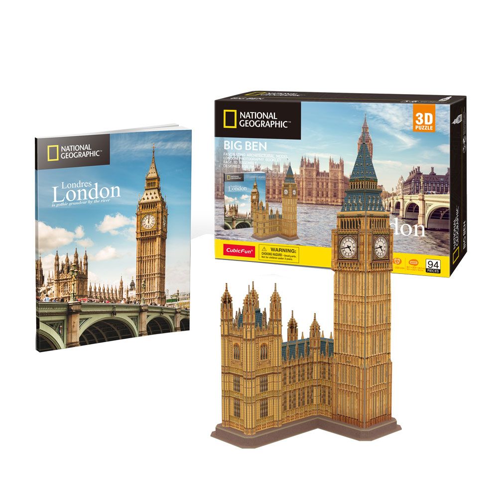 CubicFun Puzzle 3D National Geographic Λονδίνο Big Ben 94h.