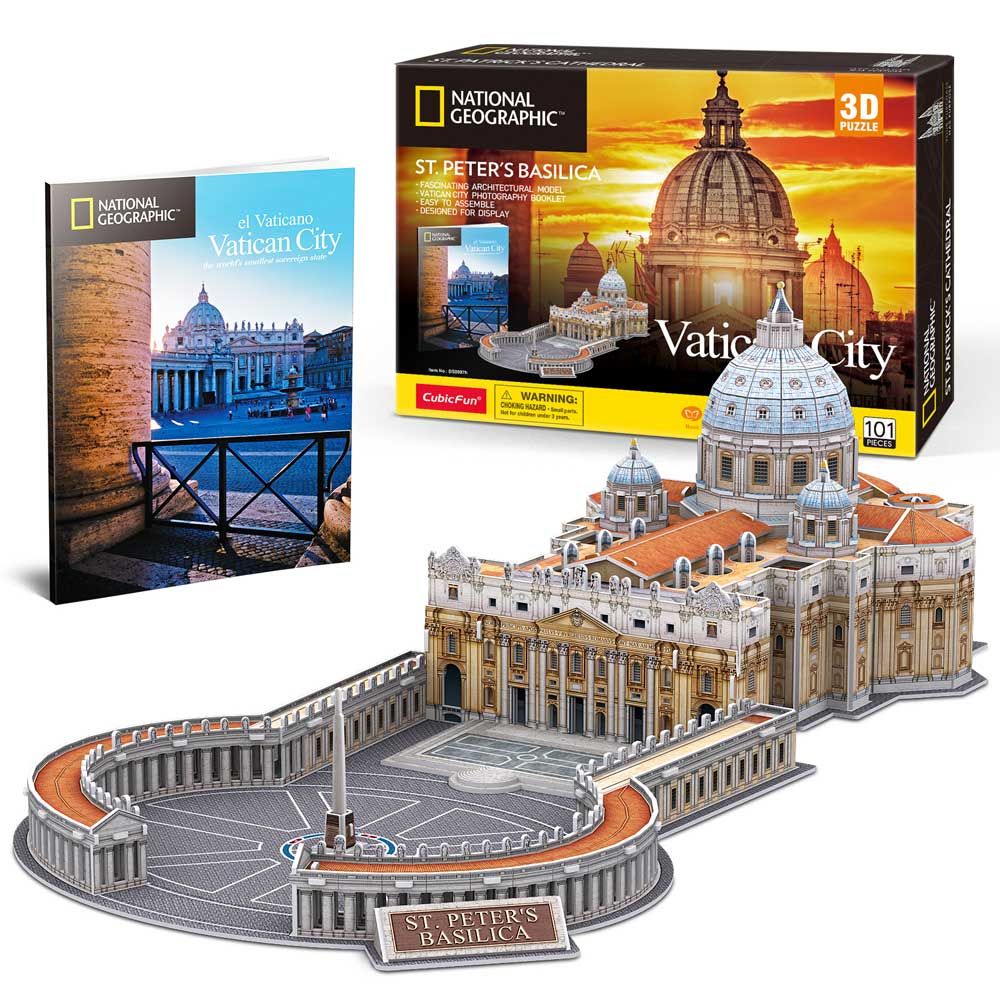 CubicFun Puzzle 3D National Geographic Vatican Basilica St.Peter's 101h.