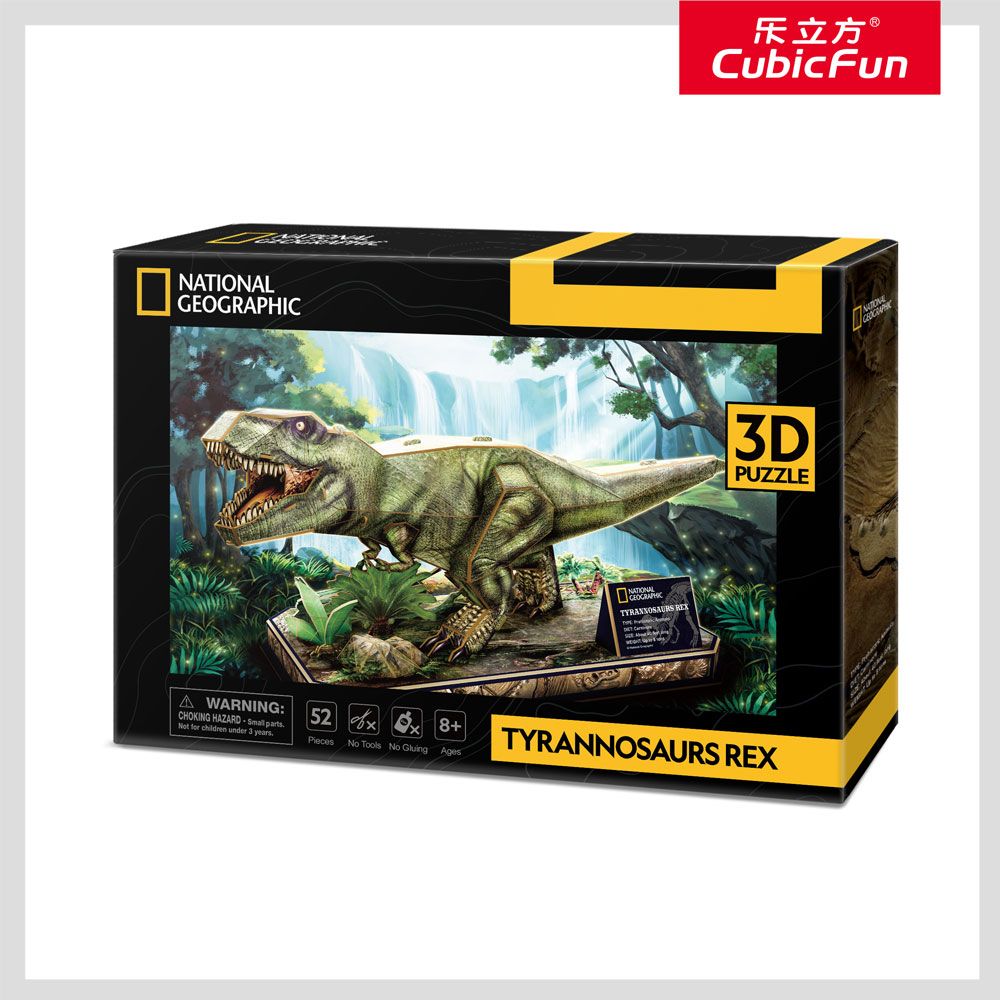 CubicFun Puzzle 3D National Geographic Tyrannosaurus Rex 52h.