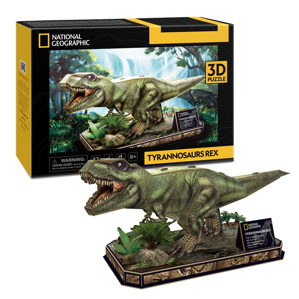CubicFun Puzzle 3D National Geographic Tyrannosaurus Rex 52h.