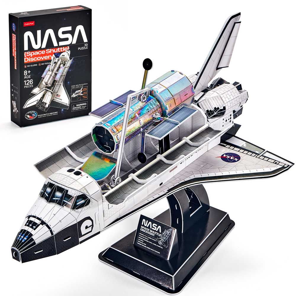 CubicFun Puzzle 3D NASA Space Shuttle Discovery 126h.