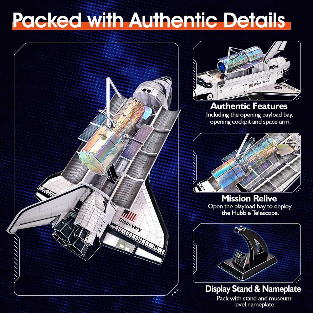 CubicFun Puzzle 3D NASA Space Shuttle Discovery 126h.