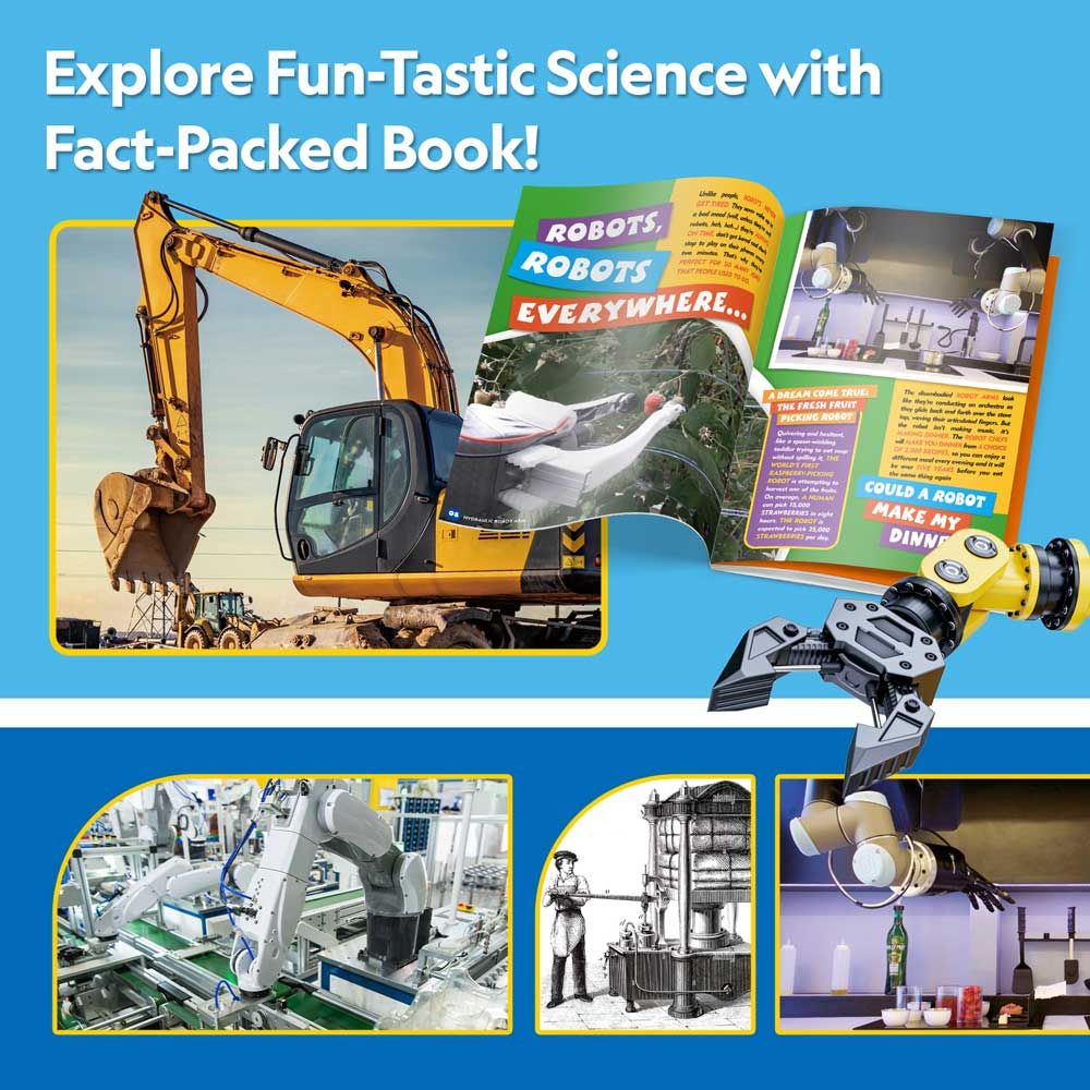 CubicFun 3D Puzzle National Geographic STEM Ρομπότ με υδραυλικό βραχίονα