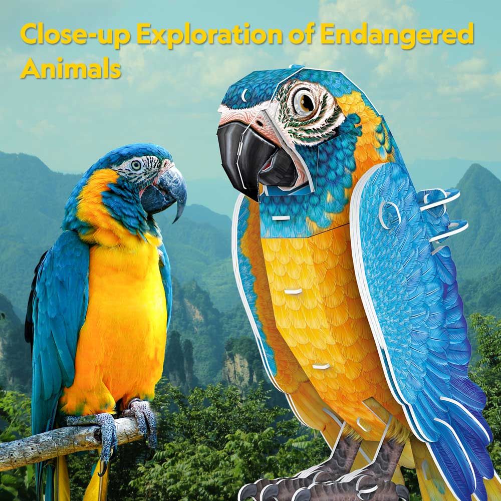 CubicFun Puzzle 3D National Geographic Μπλε μακάο 94h.