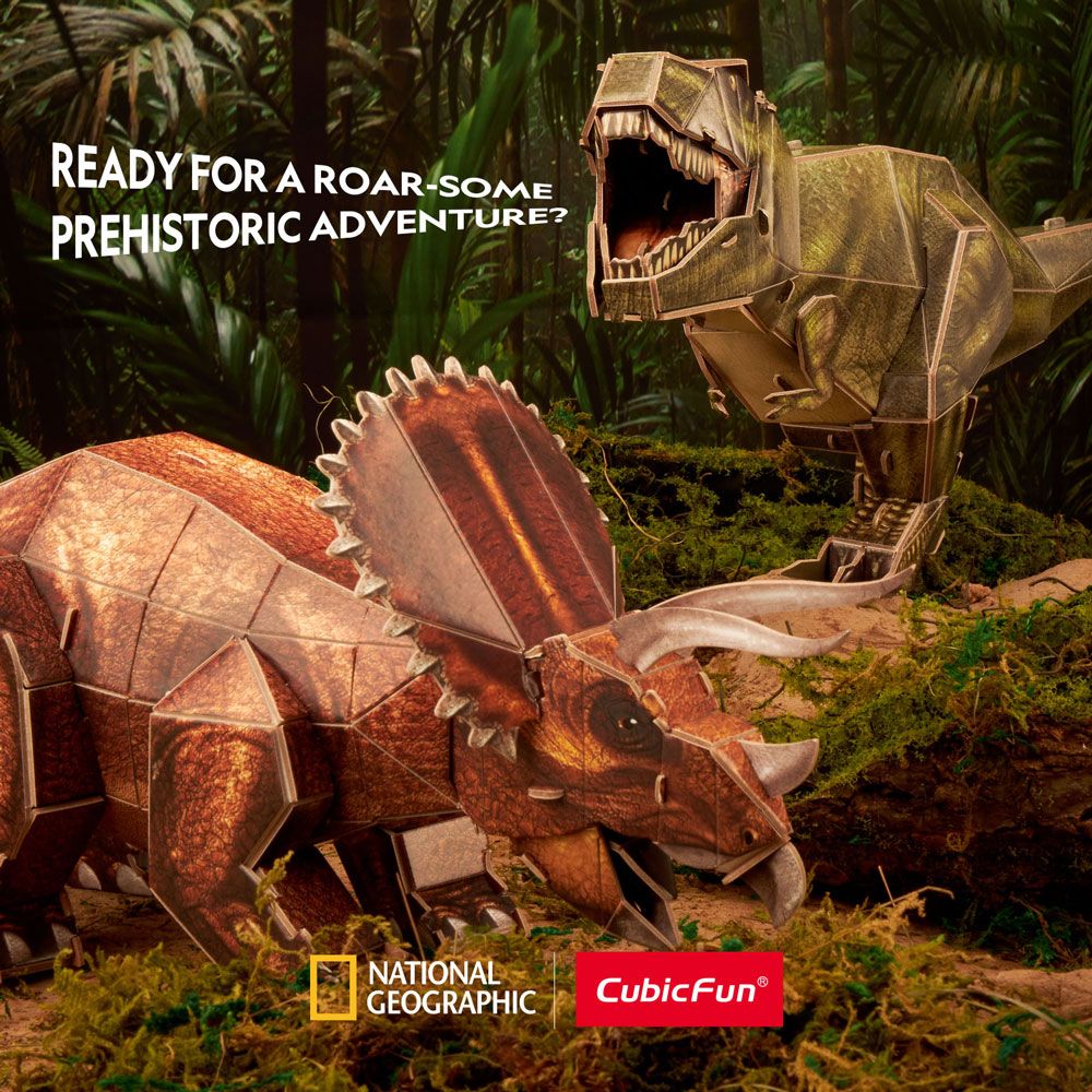 CubicFun Puzzle 3D National Geographic Tyrannosaurus Rex 52h.
