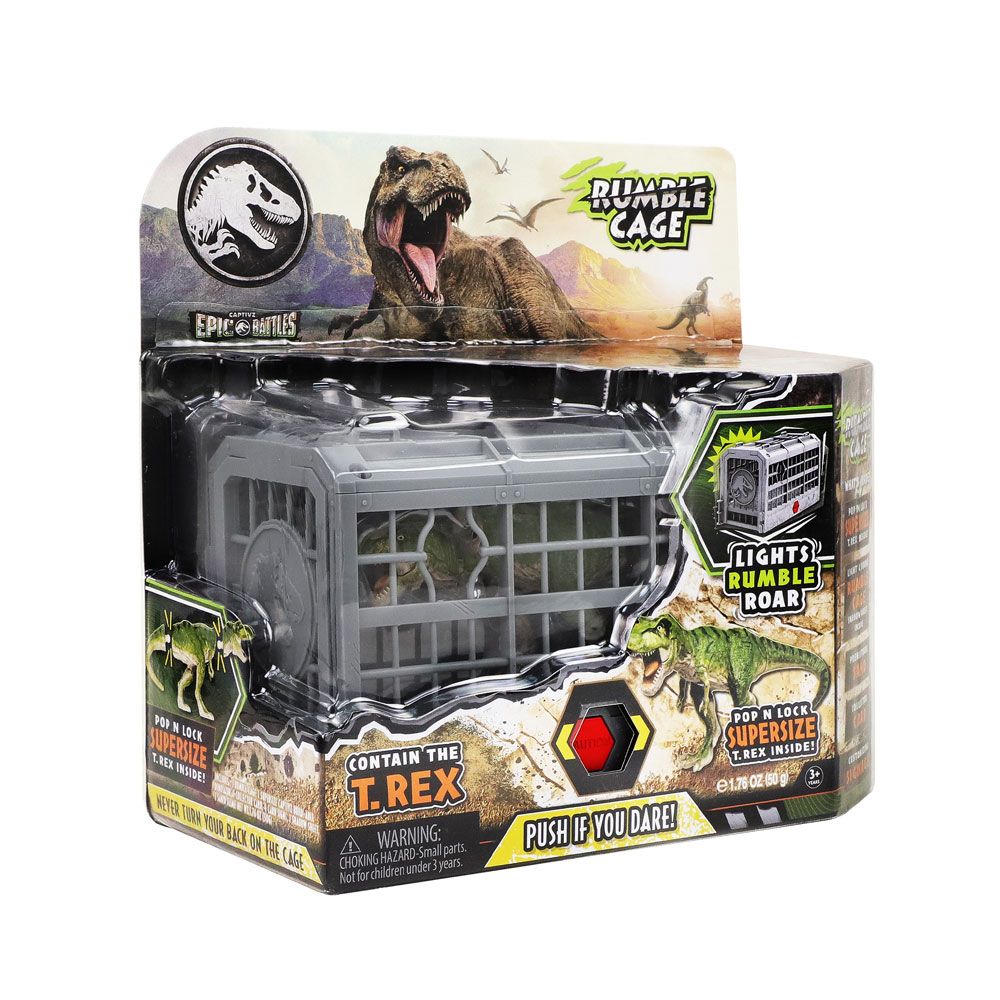 JURASSIC WORLD Δεινόσαυρος T Rex σε κλουβί