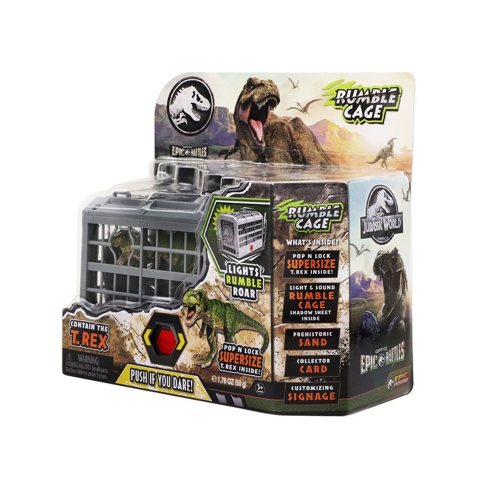 JURASSIC WORLD Δεινόσαυρος T Rex σε κλουβί