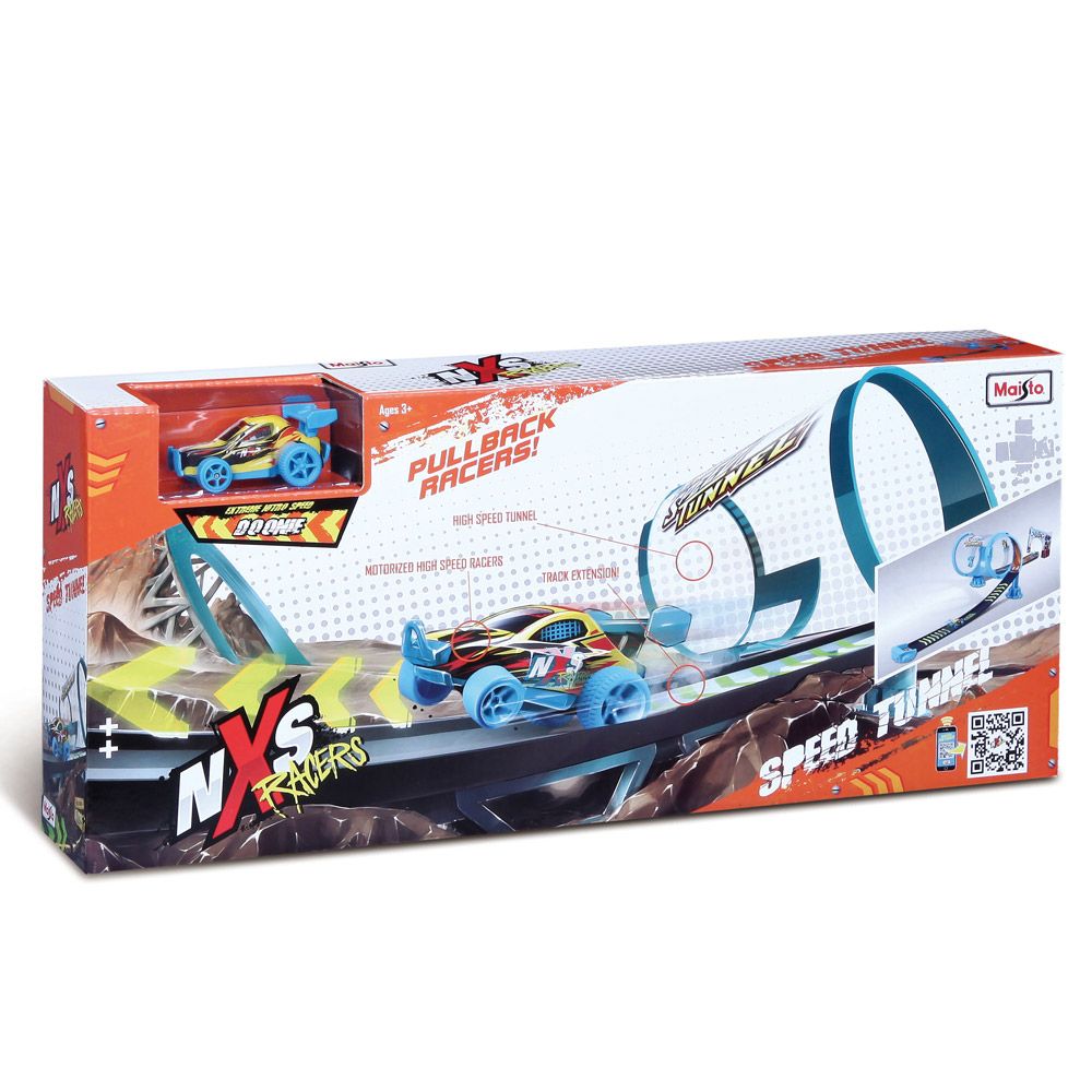 MAISTO NXS RACERS Track Speed τούνελ με καρότσι έλξης