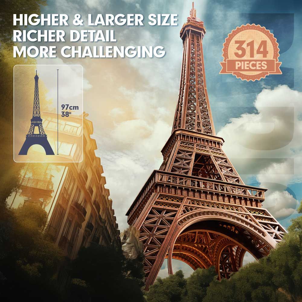 CubicFun Puzzle 3D Πύργος του Άιφελ 314h.