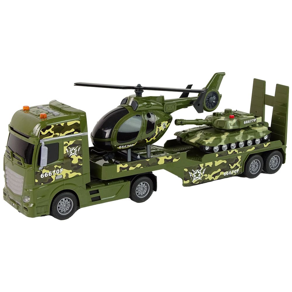 ToyStar Avtovoz Military με ήχο και φως ελικοπτέρου και τανκ