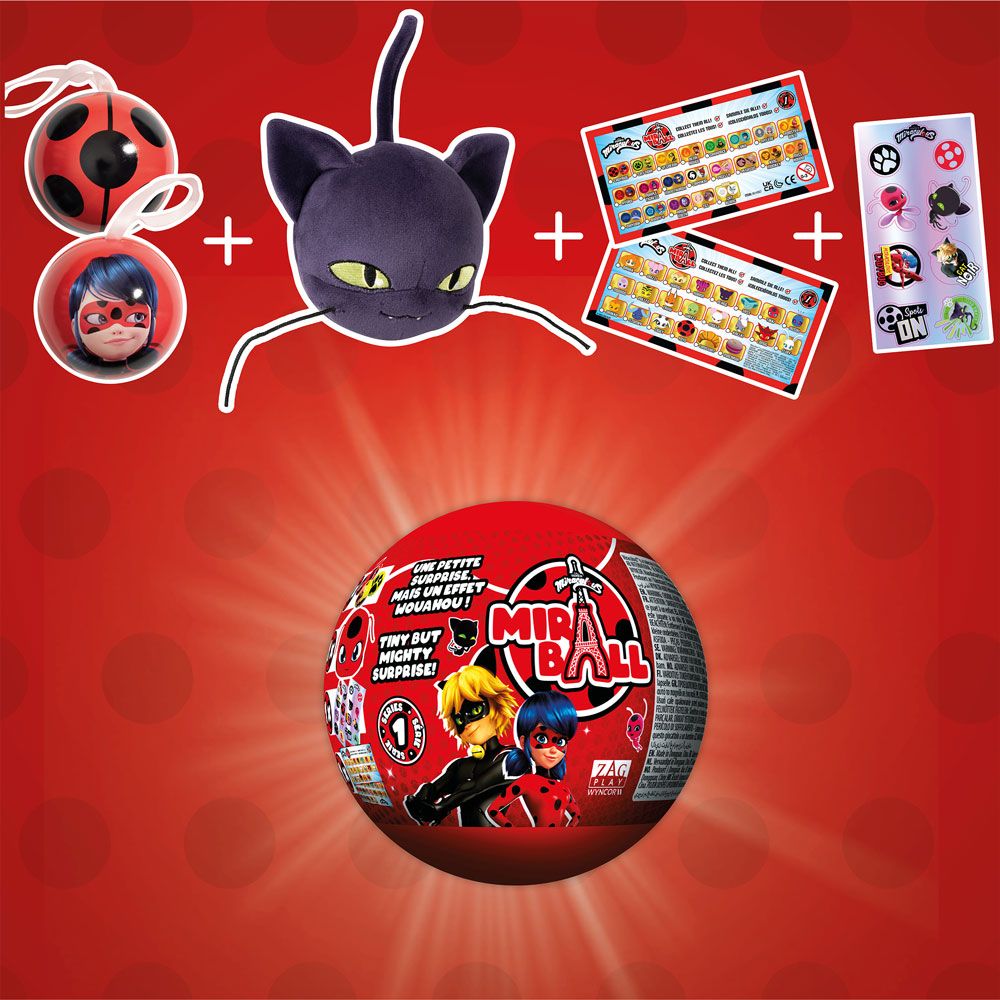 MIRACULOUS Ladybug and Cat Miraball Miraball M14025/14007
