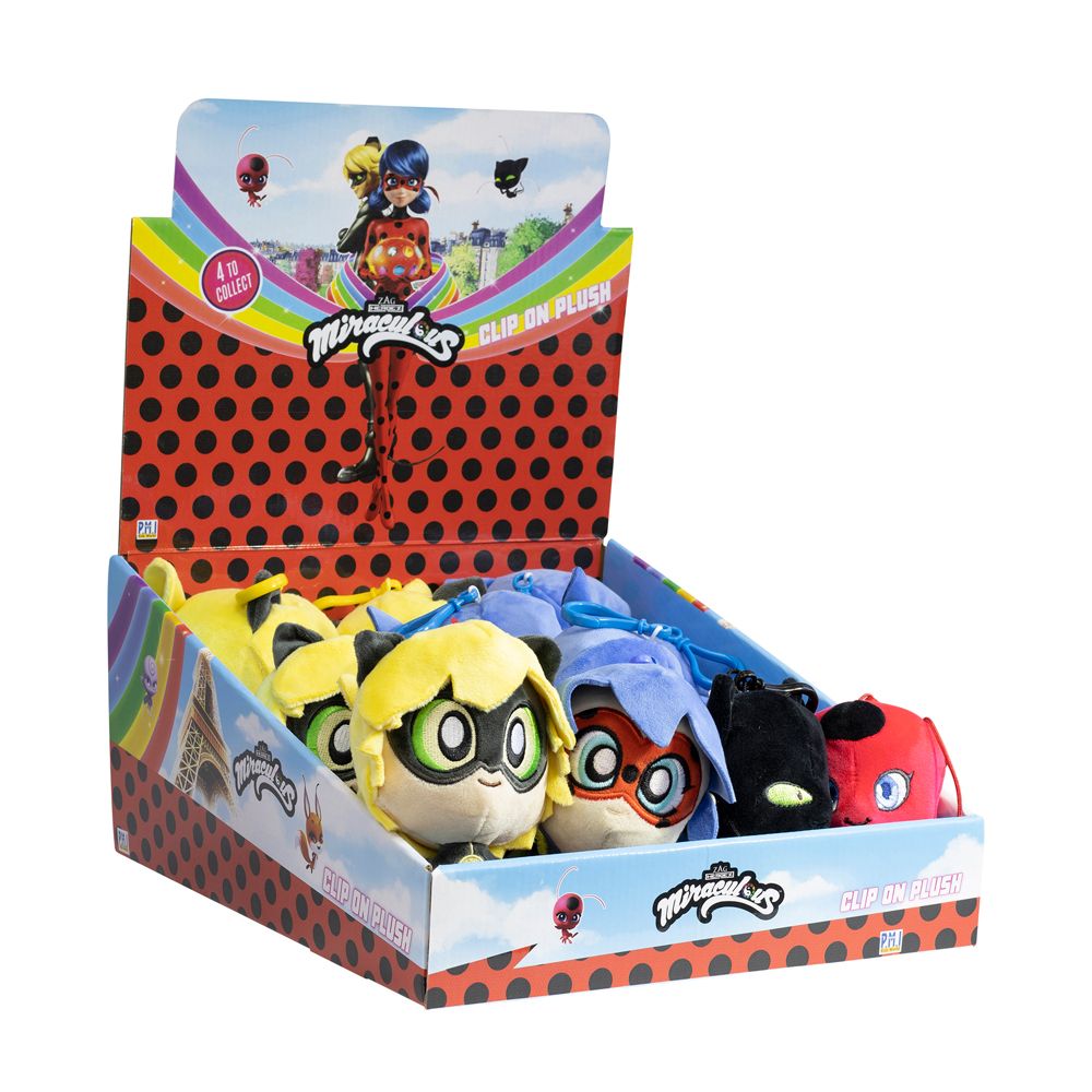 Μπρελόκ PMI Miraculous Ladybug και Cat Plush Figure