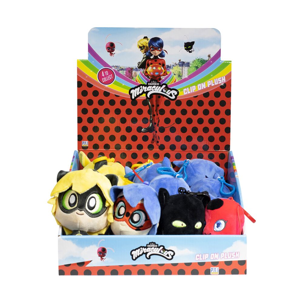Μπρελόκ PMI Miraculous Ladybug και Cat Plush Figure