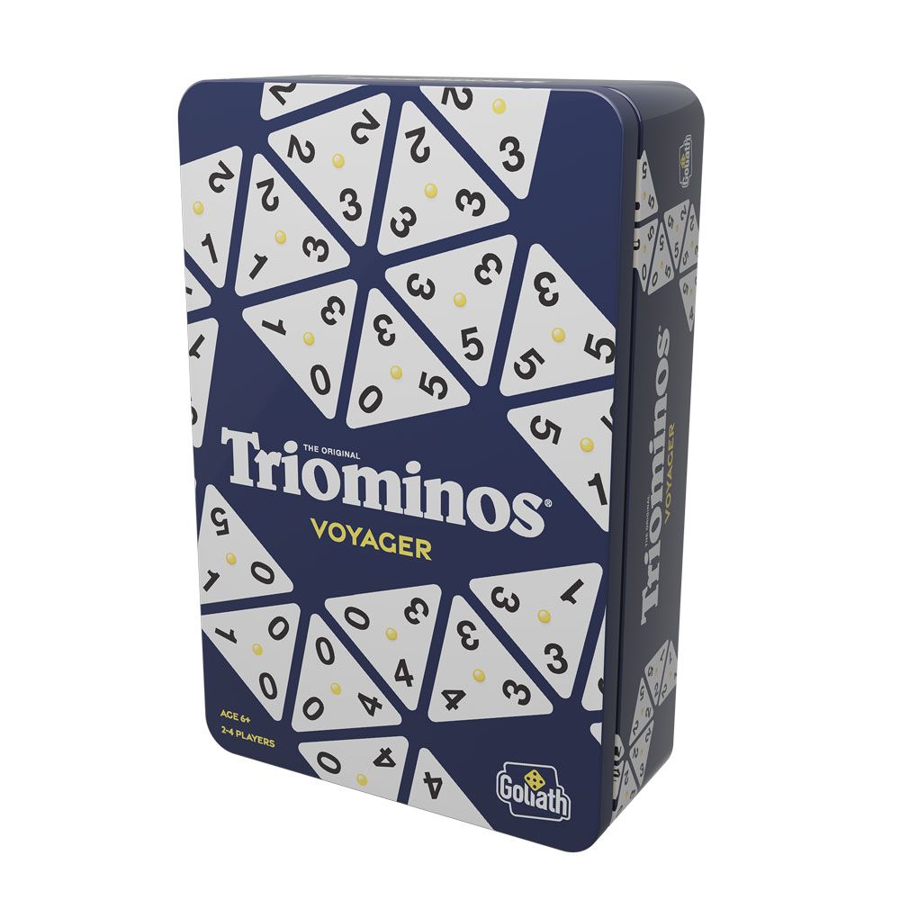 Ταξιδιωτικό παιχνίδι Goliath Triominos σε μεταλλικό κουτί