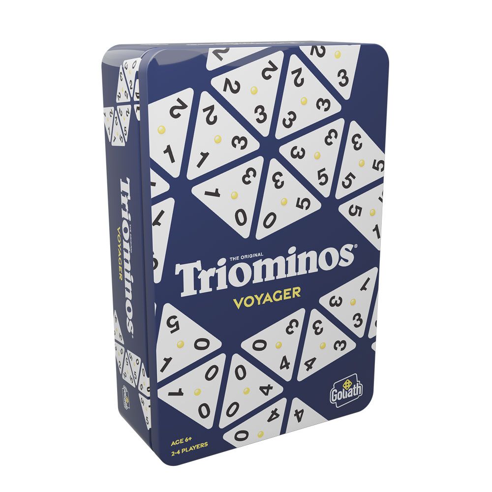 Ταξιδιωτικό παιχνίδι Goliath Triominos σε μεταλλικό κουτί