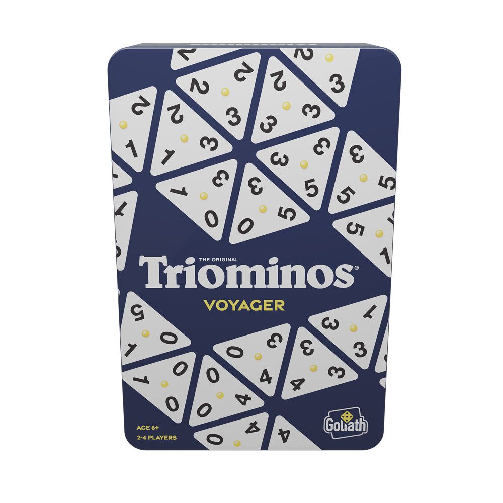 Ταξιδιωτικό παιχνίδι Goliath Triominos σε μεταλλικό κουτί