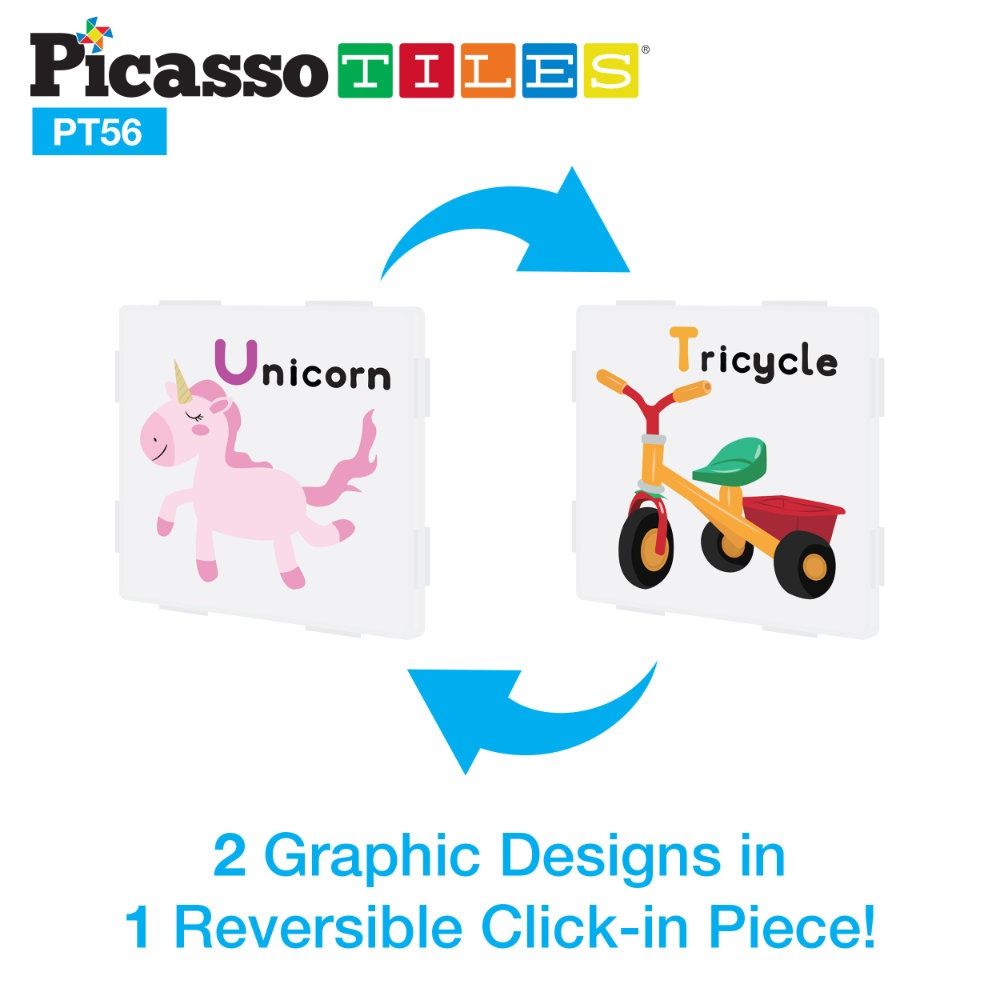 Μαγνητικός Κατασκευαστής Picasso Learn and Play 56 κομμάτια