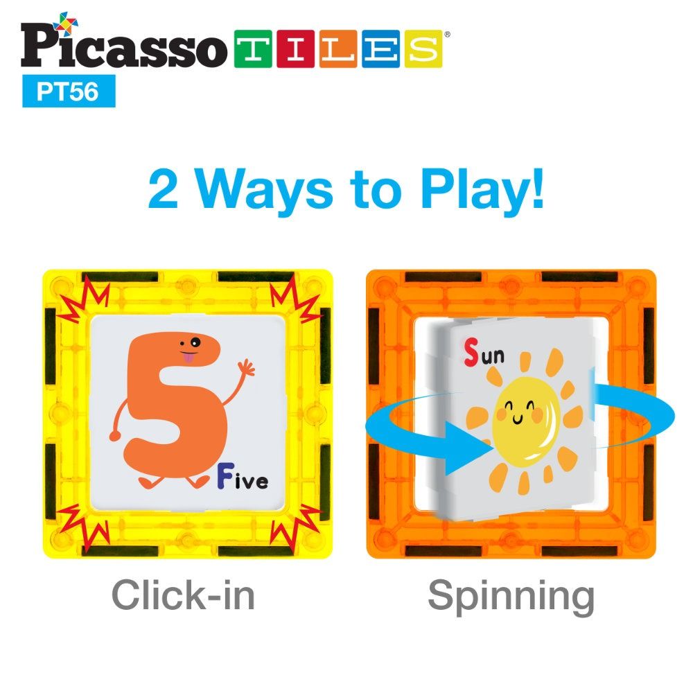Μαγνητικός Κατασκευαστής Picasso Learn and Play 56 κομμάτια