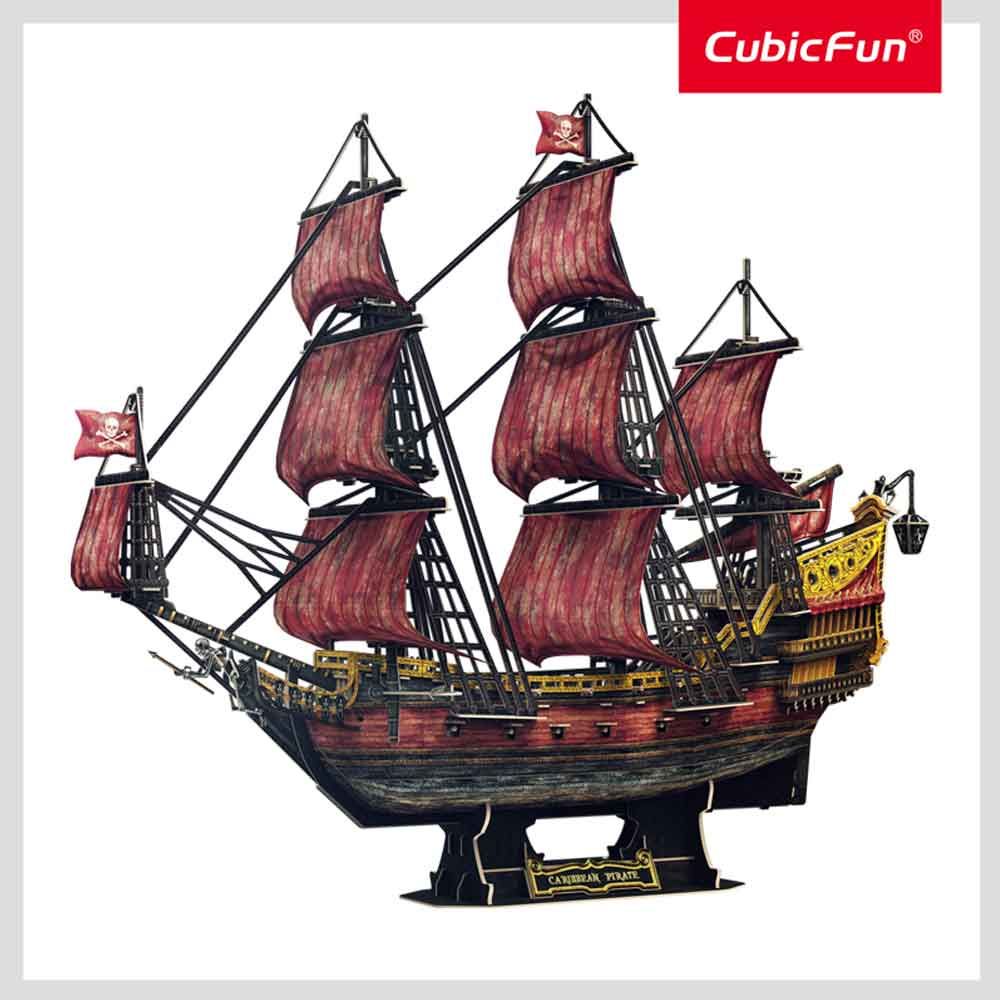 CubicFun Puzzle 3D Ship Queen Anne's Anniversary Edition 391h.