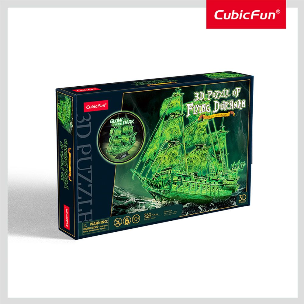 CubicFun Puzzle 3D πλοίο Flying Dutchman 360h. Λάμψη στο σκοτάδι