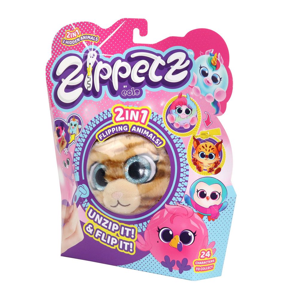 ZIPPETZ γεμιστό ζώο έκπληξη 2 σε 1