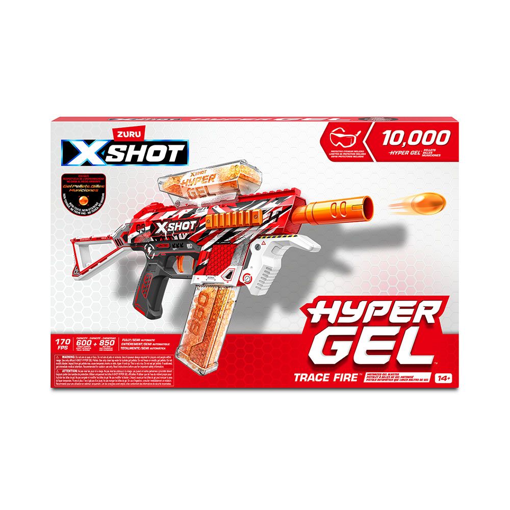 X Shot HYPER GEL Blaster με μπάλες gel trace fire