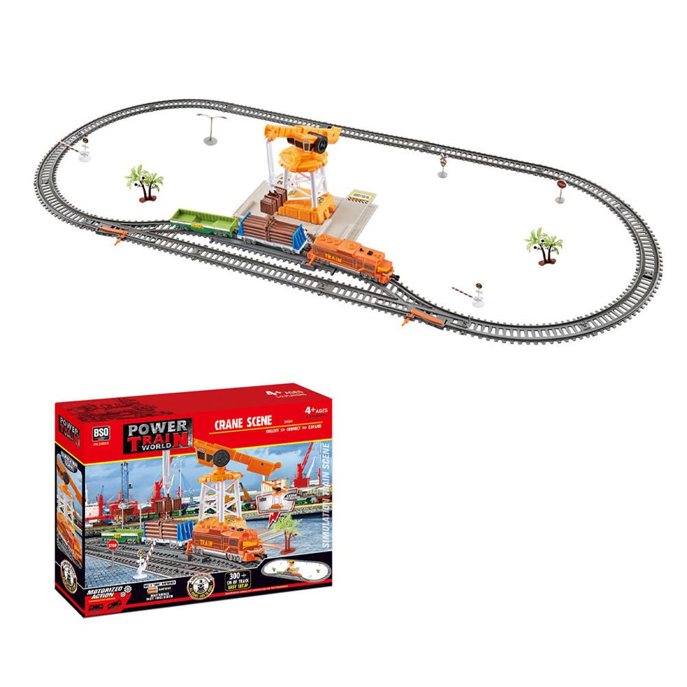 POWER TRAIN Εμπορευματικό τρένο με γερανό 300 cm
