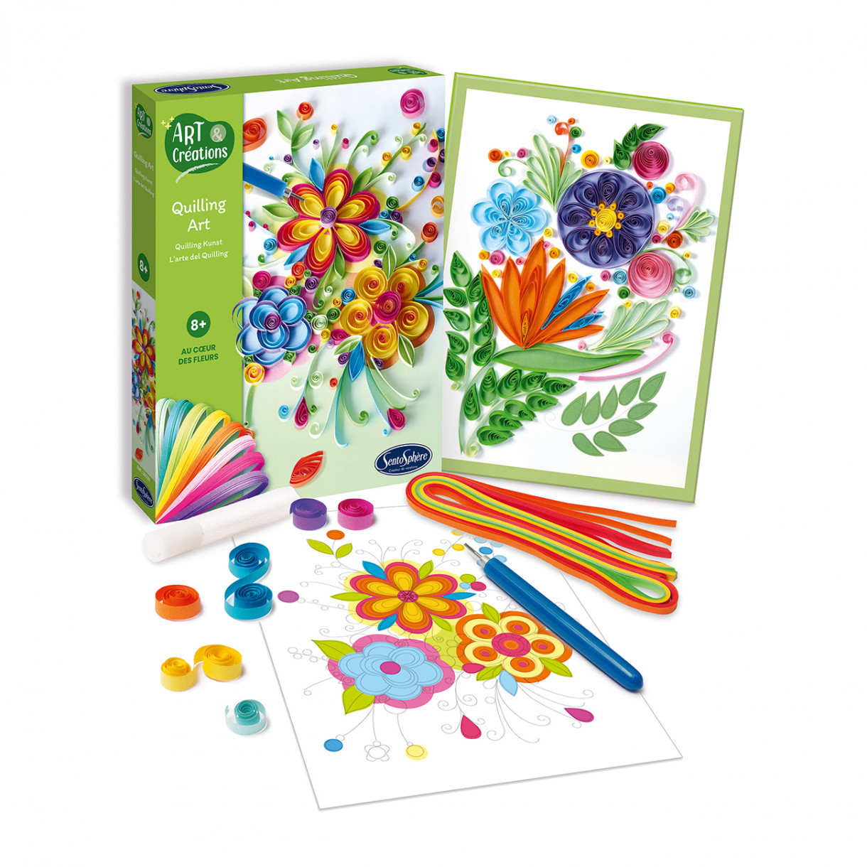 Φτιάξτε λουλούδια από χάρτινες λωρίδες quilling